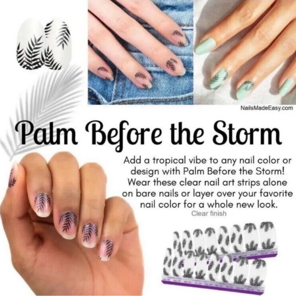 Palm Before The Storm: Color Street Nail Polish Strips